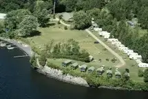 Photo showing Camp Skyland on Lake Champlain